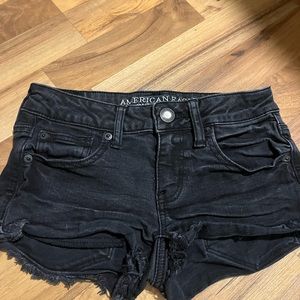Black American Eagle jeans shorts size 2